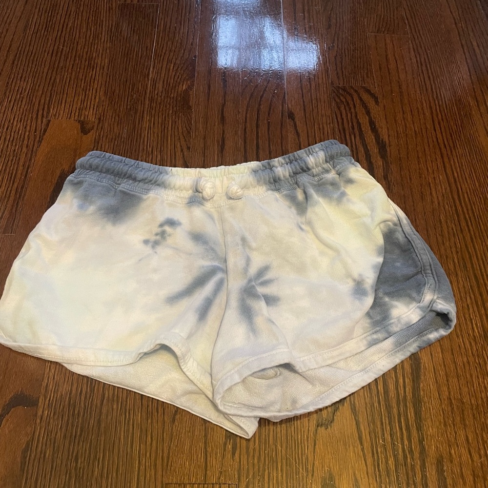 Tie dye cotton shorts